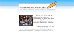 Desktop Screenshot of littleflowerpreschool.weebly.com