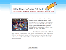 Tablet Screenshot of littleflowerpreschool.weebly.com