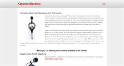 Desktop Screenshot of karaokemachinereviews.weebly.com