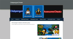 Desktop Screenshot of clubpenguinawseomecheatz.weebly.com