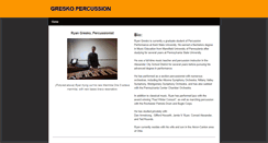 Desktop Screenshot of greskopercussion.weebly.com