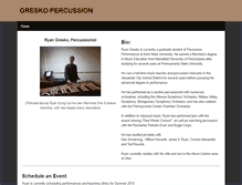 Tablet Screenshot of greskopercussion.weebly.com