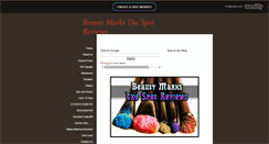 Desktop Screenshot of beautymarksthespotreviews.weebly.com
