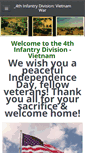 Mobile Screenshot of 4thinfantrydivision-vietnam.weebly.com