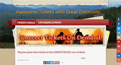 Desktop Screenshot of concertticketondemand.weebly.com