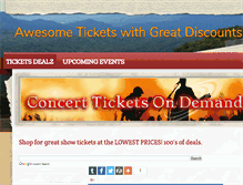 Tablet Screenshot of concertticketondemand.weebly.com