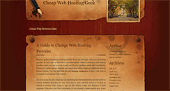 Desktop Screenshot of cheapwebhostinggeek.weebly.com