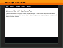 Tablet Screenshot of missdaigsexams.weebly.com