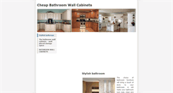 Desktop Screenshot of cheapbathroomwallcabinets.weebly.com
