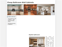 Tablet Screenshot of cheapbathroomwallcabinets.weebly.com