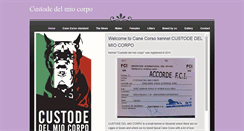 Desktop Screenshot of custodedelmiocorpo.weebly.com