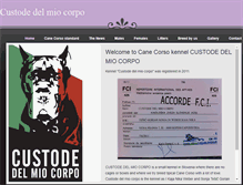 Tablet Screenshot of custodedelmiocorpo.weebly.com