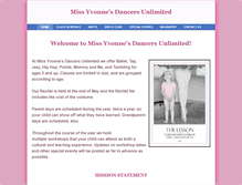 Tablet Screenshot of missyvonnes.weebly.com