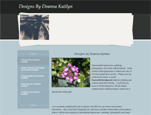 Tablet Screenshot of designsbydeannakaitlyn.weebly.com