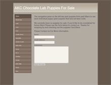 Tablet Screenshot of chocolatelabpuppies.weebly.com