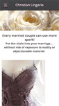 Mobile Screenshot of christian-lingerie.weebly.com
