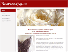 Tablet Screenshot of christian-lingerie.weebly.com