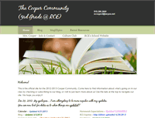 Tablet Screenshot of coopercommunity.weebly.com