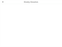 Tablet Screenshot of kinsleydonation.weebly.com