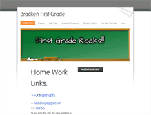 Tablet Screenshot of brackenfirstgrade.weebly.com