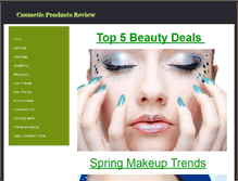 Tablet Screenshot of cosmeticproductsreview.weebly.com