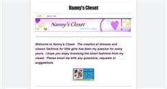 Desktop Screenshot of nannyscloset.weebly.com