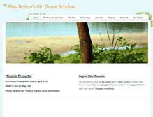 Tablet Screenshot of missnelsons4thgrade.weebly.com