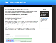 Tablet Screenshot of freeultimategamecards.weebly.com
