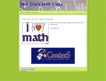 Tablet Screenshot of mrscox.weebly.com