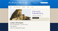 Desktop Screenshot of cbrossparsons.weebly.com