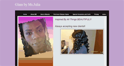 Desktop Screenshot of glamoroushairbymsjulia.weebly.com