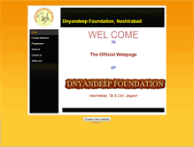 Tablet Screenshot of dnyandeepfoundation.weebly.com