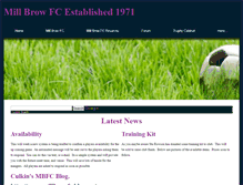 Tablet Screenshot of millbrowfc.weebly.com