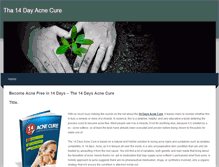 Tablet Screenshot of 14dayacnecure.weebly.com