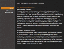 Tablet Screenshot of netincomesolutionsreview.weebly.com