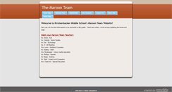 Desktop Screenshot of maroonteam.weebly.com