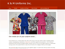 Tablet Screenshot of kmuniformsinc.weebly.com