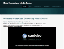 Tablet Screenshot of oceemediacenter.weebly.com