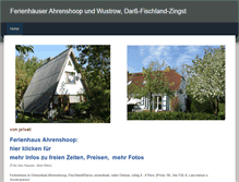 Tablet Screenshot of ferienhaus-ahrenshoop.weebly.com