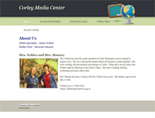 Tablet Screenshot of corleymediacenter.weebly.com