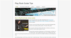 Desktop Screenshot of playrockguitar.weebly.com