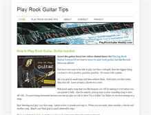 Tablet Screenshot of playrockguitar.weebly.com