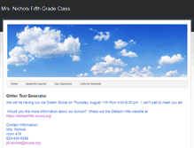 Tablet Screenshot of mrsnichols5th.weebly.com