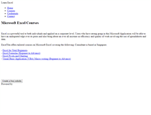 Tablet Screenshot of learnexcel.weebly.com