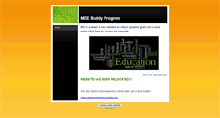 Desktop Screenshot of mdebuddyprogram.weebly.com