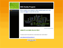 Tablet Screenshot of mdebuddyprogram.weebly.com