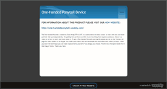 Desktop Screenshot of one-handedponytaildevice.weebly.com