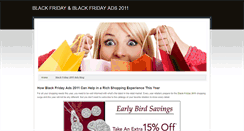 Desktop Screenshot of blackfridayads2011.weebly.com