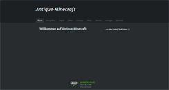 Desktop Screenshot of antiqueminecraft.weebly.com