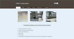Desktop Screenshot of cillianconstruction.weebly.com